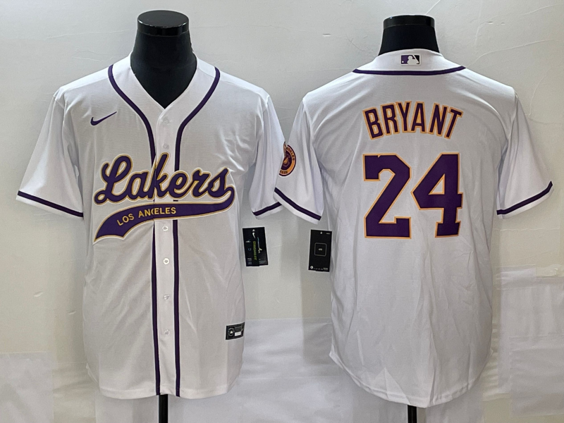 Men Los Angeles Lakers #24 Bryant white 2024 NBA Jersey 202411200